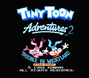 Tiny Toon Adventures 2 - Trouble in Wackyland (USA) screen shot title